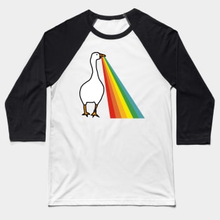 Animals with Rainbow Puke Gaming Goose Baseball T-Shirt